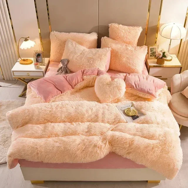 Conjunto de Roupa de Cama Rosa - Encanto de Princesa - 100% Fibra de Bambu