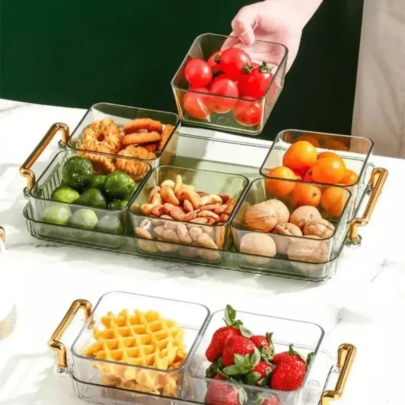 Conjunto de Bandeja e Potes Multifuncional - PremiumLar