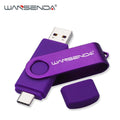 New WANSENDA USB 3.0 TYPE C USB Flash Drive OTG Pen Drive 512GB 256GB 128GB 64GB 32GB 16GB USB Stick 2 in 1 High Speed Pendrive - Loja Shopmart
