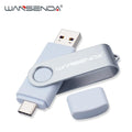 New WANSENDA USB 3.0 TYPE C USB Flash Drive OTG Pen Drive 512GB 256GB 128GB 64GB 32GB 16GB USB Stick 2 in 1 High Speed Pendrive - Loja Shopmart