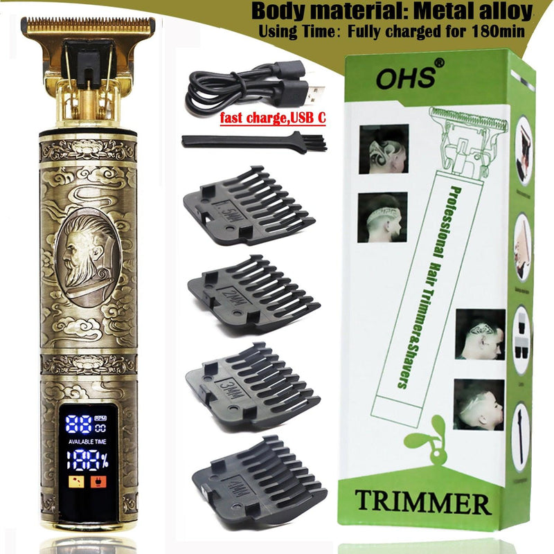 Maquina de barbear profissional com display em led - Loja Shopmart
