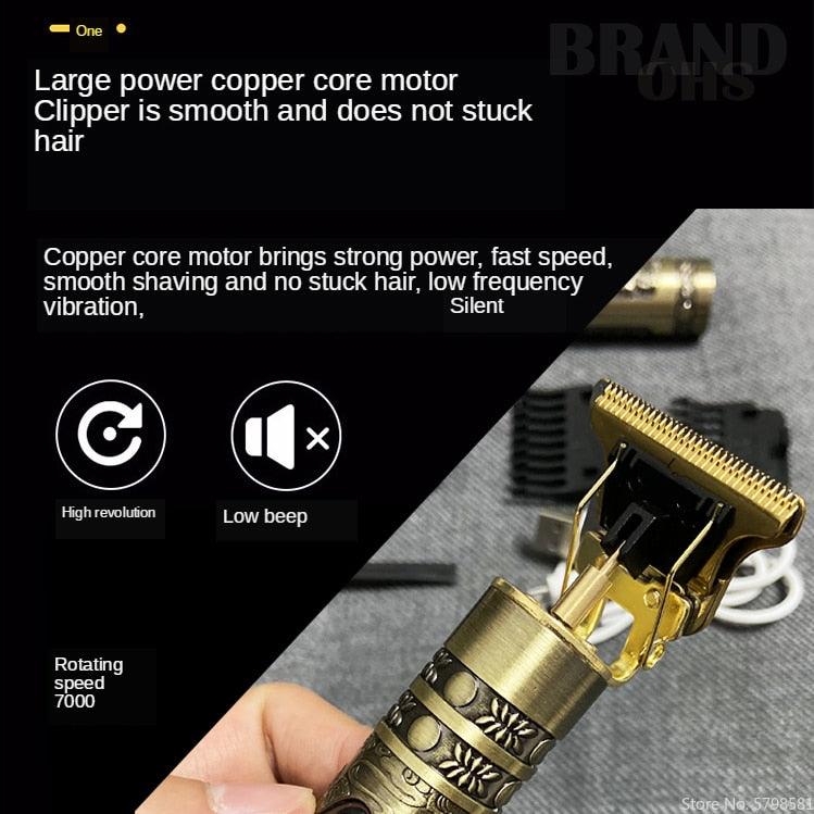 Maquina de barbear profissional com display em led - Loja Shopmart